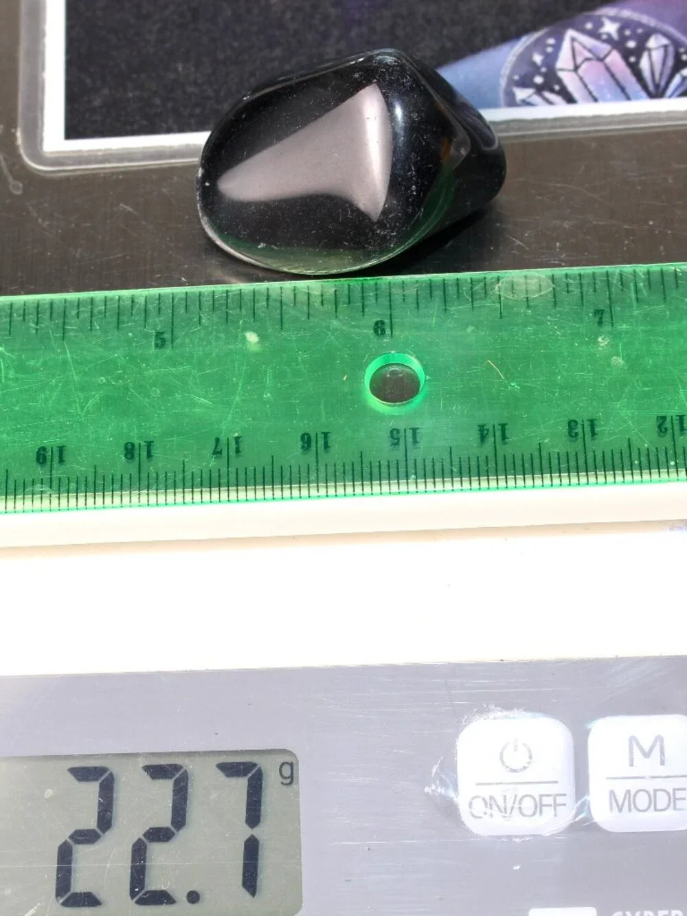 22.7g Old Stock Rainbow Obsidian Polished Davis Creek California Rare Stone Rock